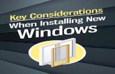 Key Considerations When Installing New Windows
