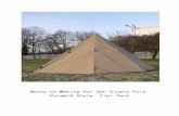 Notes on making a Single Pole, Pyramid Style, Tipi Tent