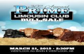 Prime Limousin Club Bull Sale 2015