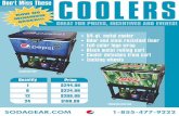 Coolers- Now no minimum order!