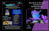 Research & reviews journal of herbal science(vol3, issue1)
