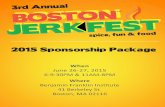 Boston JerkFest Sponsorship Package