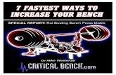 7 Fastest Ways to Increase Your Bench Press
