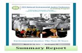 2014 National Environmental Justice Conference and Training Program Summary Report