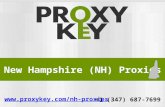 ProxyKey - New Hampshire (NH) Proxies