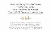 Ross Steckley (Sansford Holshouser) presentation to the New Hamburg Board of Trade