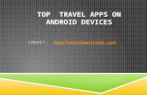Top travel apps on android devices