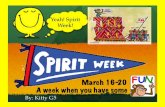 Spirit Week Poster Slideshow