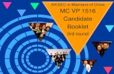AIESEC in MoC MC 1516 Third Round Application Booklet