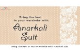 Designer anarkali suits for every occasion
