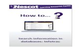 How to... Search in databases: Infotrac