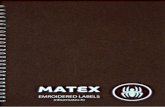 Matex embroidered labels
