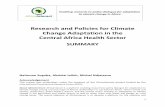 Research and Policies for Climate Change Adaptation in the Central Africa Health Sector