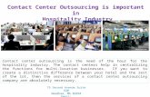 Contact Center Outsourcing is important in Hospitality Industry