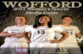2011 Wofford Women's Soccer Media Guide