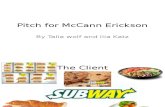 Pitch for McCann Erickson (1)