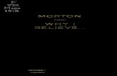 Why I Believe - Morton