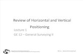 Lecture 1A - Horizontal and Vertical Positioning