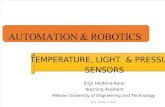 Temperature, Light & Pressure Sensors