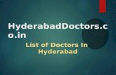 Hyderabad Doctors | List of Best Doctors in Hyderabad | Book Doctors Appointment Online | Clinics & Doctors in Hyderabad