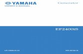 Operating Manual_Yamaha Inverter EF2400 Generator