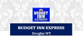 Budget Inn Express Hotel in Douglas Wyoming.
