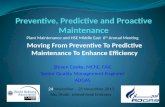 Moving From Preventive to Predictive Maintenance to Enhance Efficiency