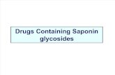Drugs Containing Saponin Glycosides