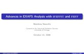Advances in Xafs Analysis