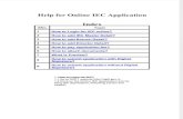 Help for Online IEC Application