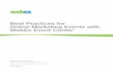 WebEx Event Strategy Best Practices