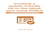 HTML5 Tutorial: Create a fill-in-the-blank quiz