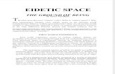 EIDETIC SPACE the Ground of Being