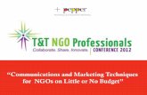 TTNGO Conference Comm Marketing Presentation Pepper
