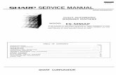 Sharp Es-m55ap service manual