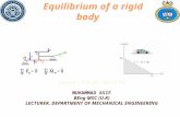 Equilibrium of a Rigid Body (Lectures 1-9)