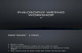 Philosophy Writing Workshop