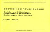 1989-1990 Guide Etudiants Psycho