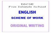 Year 10 IGCSE Original-Writing