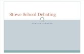 Stowe School Debatings