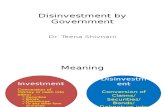 Disinvestment by Government