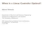 Rotkowitz-when is a Linear Controller Optimal