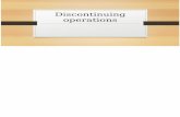 Discontinuing Operations