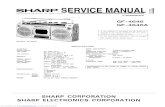 Service Manual Sharp Ghettoblaster Gf4646
