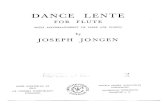 Jongen - Danse Lente for Flute and Piano