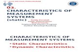 Static Characteristics in Measurement System