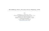 Welding Fire Protection Piping