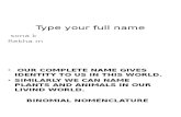 Type Your Full Name