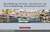 Building Party Systems in Developing Democracies Jan
