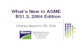 Whats New in ASME B31 3